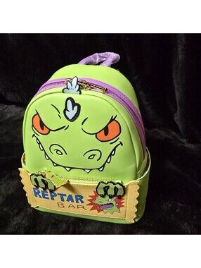 Loungefly Nickelodeon Rugrats Reptar Mini Faux Leather Zip Mini Backpack